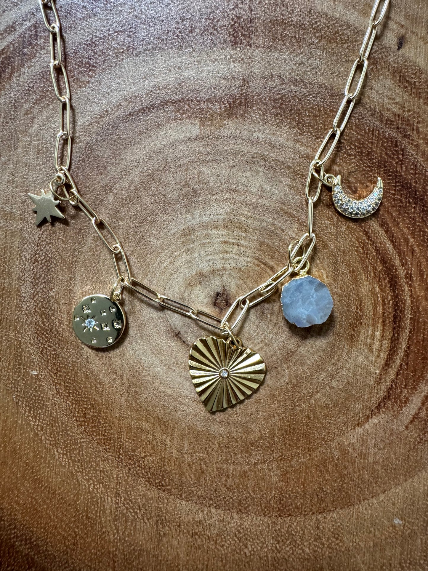the Stargazer Charm Necklace