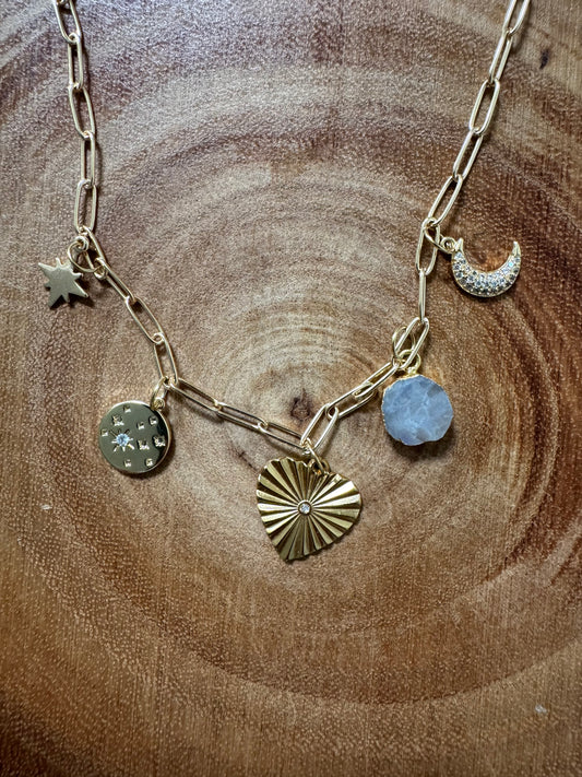 the Stargazer Charm Necklace